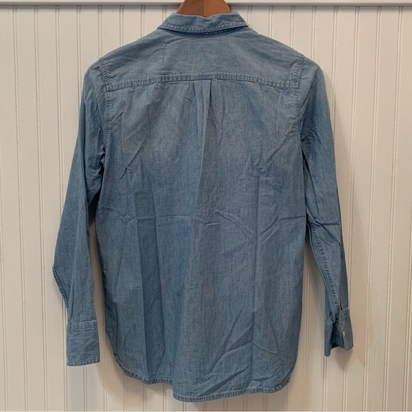 J Crew Denim Chambray Tunic Top - Picture 4 of 7